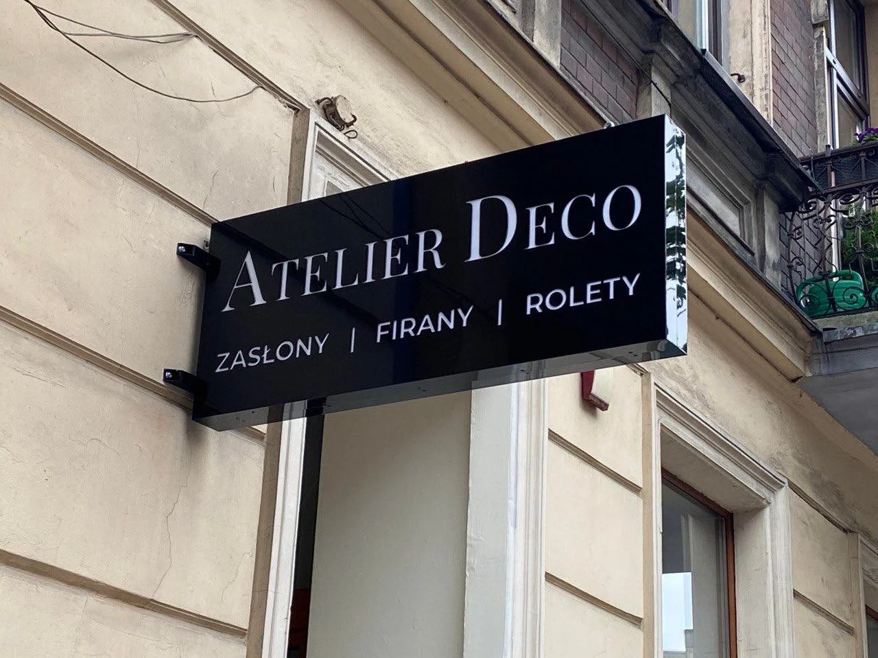 Atelier Deco
			 - Reklama zewnętrzna i wewnętrzna